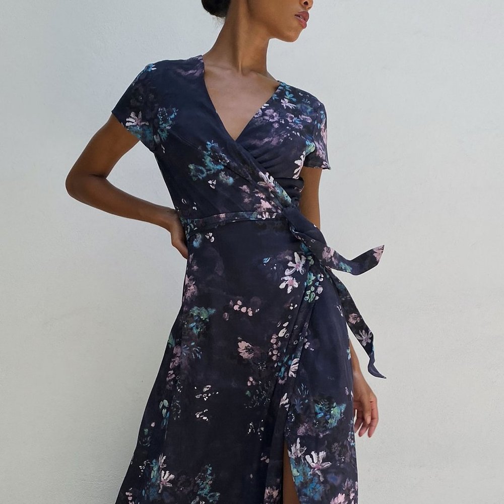 Slit Wrap Dress (Babaton)